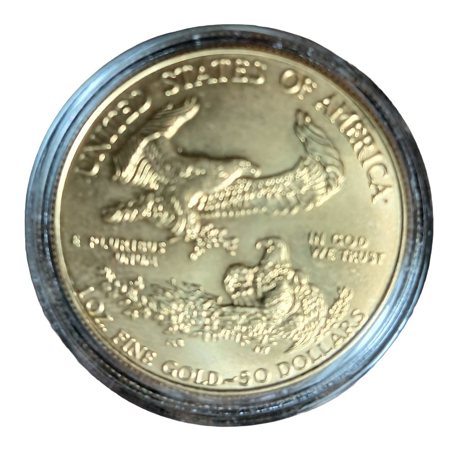 American Gold Eagle reverse, eagle nest design