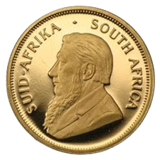 South African Krugerrand obverse, Paul Kruger portrait